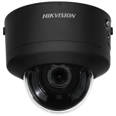 Cameră IP dome antivandal HIKVISION DS-2CD27126G3-IPTRZSY(2.8-12)BLACK, 12 Mpx, obiectiv motorizat, negru