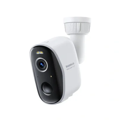 CAMERA IP Exterior Baseus N1, 2K, 2304 x 1296, acumulator integrat, unghi pana la 145 grade, IP67, dist. IR 30 m, tip lentila fixa 3 mm, 3 Mpx, wireless, slot SD card, "S0ST002130"