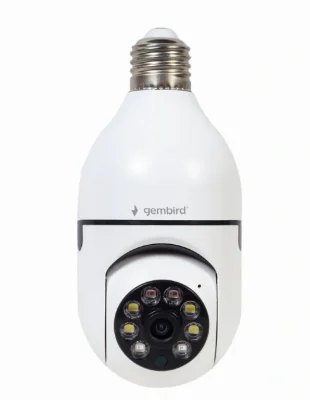 CAMERA IP GEMBIRD, pt. interior, CMOS 2 Mpx, lentile 3.6mm, wi-fi, rezolutie FullHD 1920x1080, video H.264 AVI, microfon, rotatie 355 gr, inclinare 120 gr, carcasa plastic, slot microSD card, Tuya