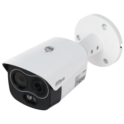 Cameră IP hibridă cu termoviziune DAHUA TPC-BF1241-B7F8-DW-S8, termic: obiectiv 7 mm, 960p; optic: obiectiv 8 mm, 4 Mpx