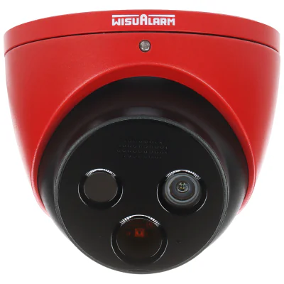 Cameră IP hibridă cu termoviziune Wisualarm HY-FT431LDP-TD1F4-MB, termic: obiectiv 1,2 mm; optic: obiectiv 4,0 mm, 4 Mpx