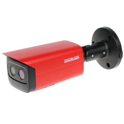Cameră IP hibridă cu termoviziune Wisualarm HY-FT431LFP-TD1F4, termic: obiectiv 1,2 mm; optic: obiectiv 4,0 mm, 4 Mpx