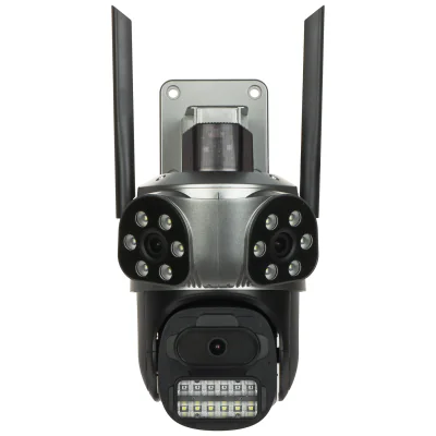 Cameră IP PTZ de exterior panoramică ICSEE-W92SD-3, Wi-Fi, 3 x 3 Mpx, 3 obiective 3,6 mm