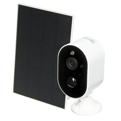 Cameră IP solară de exterior cu detector PIR APTI APTI-W31Q4G-TUYA, 4G/LTE, 3 Mpx