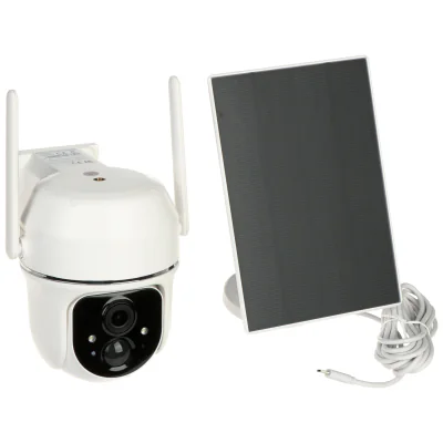 Cameră IP solară de exterior cu detector PIR APTI APTI-W31SD1-VICOHOME, Wi-Fi, 3 Mpx, 3,2 mm