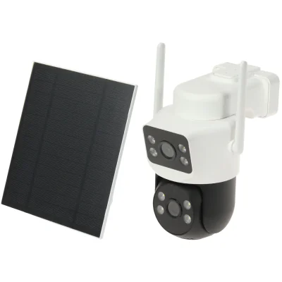 Cameră IP solară de exterior cu detector PIR ICSEE-W41SD-SOLAR-AOV-4G, 4 Mpx, 3,6 mm, 4G LTE