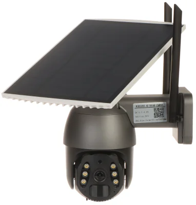 Cameră IP solară PTZ de exterior APTI APTI-W21S4G-TUYA-S2B, Tuya Smart, 4G/LTE, 3 Mpx, 3,6 mm