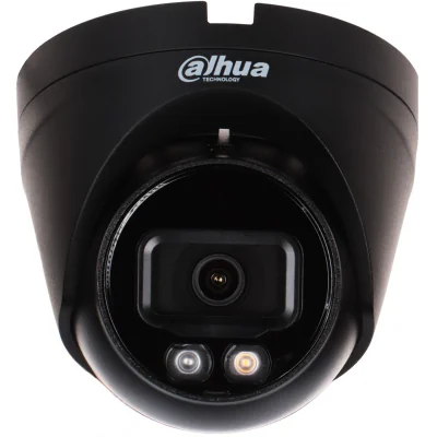 Cameră IP turret DAHUA IPC-HDW1439V-A-IL-0280B-BLACK, 4 Mpx, obiectiv 2,8 mm, negru