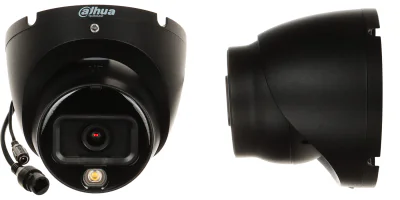 Cameră IP turret DAHUA IPC-HDW1639T-A-IL-0280B-S6-BLACK, 6 Mpx, obiectiv 2,8 mm, negru