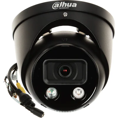 Cameră IP turret DAHUA IPC-HDW3849H-AS-PV-0280B-S5-BLACK, 8,3 Mpx (4K UHD), obiectiv 2,8 mm, negru
