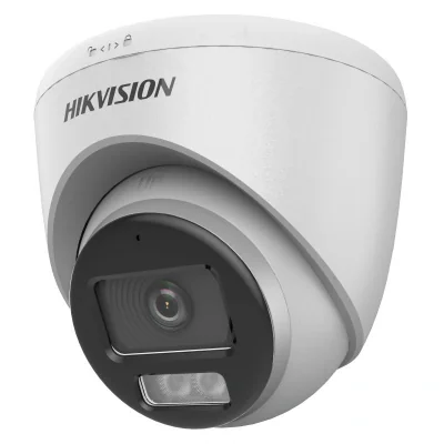 Camera supraveghere 3K ColorVu Fixed Turret DS-2CE72KF0T-LFS(2.8MM); 2960 (H) × 1665 (V), iluminare: 0.001 Lux @(F1.0, AGC ON), 0 Lux cu lumina alba, IR 40M, alimentare: 12 VDC ± 25%, max.5.2 W, protectie: IP67, dimensiuni: Ø 109.98 mm × 98.27 mm, gr