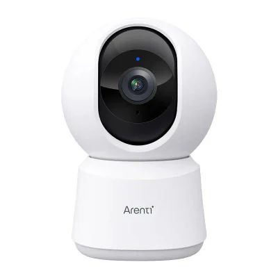 Camera supraveghere Arenti, 2.5K, 4 MP, mini, wireless 2.4 GHz, 5 GHz, stocare in cloud optional, card MicroSD max 128 GB, interior, audio bidirectional, compatibil Alexa si Google Assistant, 355grade pan si tilt, "P2Q"