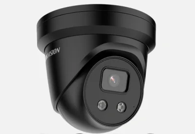 Camera supraveghere Hikvision IP turret DS-2CD2383G2-IU(2.8mm)BLACK, 8MP, culoare neagra, Acusens - filtrarea alarmelor false dupa corpul uman si masini, microfon audio incorporat, senzor 1/2.8" Progressive Scan CMOS, rezolutie 3840 × 2160@20fps, ilu