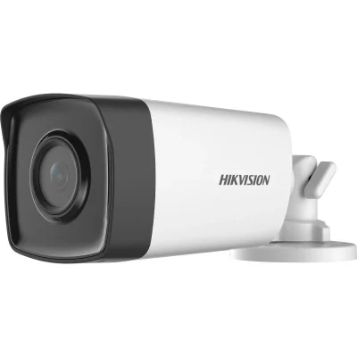 Camera supraveghere Hikvision Turbo HD bullet DS-2CE17D0T-IT3F(2.8mm) (C),2MP, senzor CMOS, rezolutie: 1920 × 1080@30fps, iluminare: 0.01 Lux @(F1.2, AGC ON), 0 Lux with IR, lentila fixa: 2.8 mm, unghi vizualizare: horizontal FOV: 106.4°, vertical FO