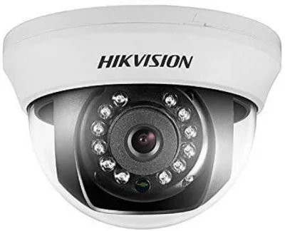Camera supraveghere Hikvision Turbo HD dome DS-2CE56H0T-IRMMF(2.8mm)(C); 5MP, rezolutie: 2560 × 1944@20fps, iluminare: 0.01 Lux@(F1.2, AGC ON), 0 Lux with IR, lentila fixa: 2.8mm, unghi vizualizare: horizontal FOV: 85°, vertical FOV: 63°, diagonal FO