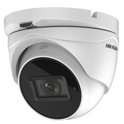 Camera supraveghere Hikvision TURRET DS-2CE76H0T-ITMFS(2.8mm); 5 MP;  Audio over coaxial cable, microfon audio incorporat; 5 MP CMOS; rezolutie: 2560 (H) × 1944 (V)@20FPS; iluminare: 0.01 Lux@(F1.2, AGC ON), 0 Lux with IR; lentila: 2.8mm, distanta IR