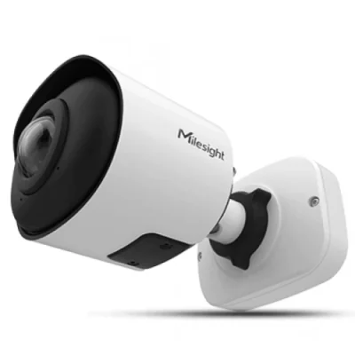 Camera supraveghere Milesight AI 180° Panoramic Mini Bullet MS-C5365- PE(1.68MM), 5MP, Senzor: 1/2.8" Progressive Scan CMOS; Rezolutie: 2592x1944@30fps; Iluminare Color: 0.008Lux@F2.0, B/W: 0Lux with IR on; Lentila fixa 1.68MM, Distanta IR: 15M, 120d