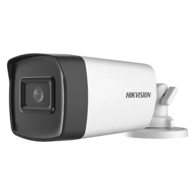 Camera supraveghere Turbo HD bullet Hikvision DS-2CE17H0T-IT3E(2.8mm) C, 5MP, POC, rezolutie 2560 × 1944 @20fps, iluminare 0.01 Lux @ (F2.0, AGC ON), 0 Lux cu IR, lentila 2.8mm, distanta IR 40m, Digital WDR, BLC, HLC, Global, 2D DNR, ICR, 1 HD analog