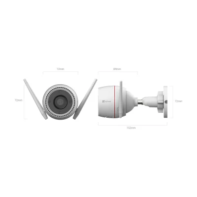 Camera supraveghere video WIFI Ezviz CS-H3C-R100-1K3WKFL; Senzor:1/2.7" Progressive Scan CMOS;Rezolutie 3MP,2304 × 1296; Lentila:4mm @ F2.0, view angle: 82° (Horizontal), 98° (Diagonal); IR 30M IR-Cut filter with auto-switching; Video compresie:H.265