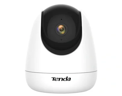 Camera Supraveghere WIFI, wireless TENDA CP3, Horizontal rotation:355°,All-round Vision:360° Vertical, rotation: 155°(90° up, 65° down), slot MicroSD ( pana la 128 GB) obiectiv:4mm, F2.2, antena interna, rezolutie:1920x1080, filtru ICR infrarosu 12m,