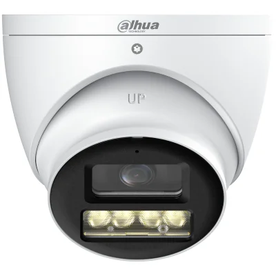 Cameră turret AHD, HD-CVI, HD-TVI DAHUA HAC-HDW1801T-IL-A-0280B-S3-DIP, Smart Dual Light, 8 Mpx, 2,8 mm