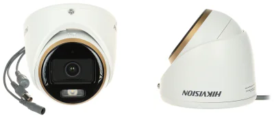 Cameră turret AHD, HD-CVI, HD-TVI HIKVISION DS-2CE70DF3T-LMFS(2.8MM), Smart Hybrid Light, ColorVu, 1080p