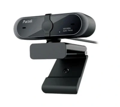 Camera Web Axtel AX-FHD Webcam, 2.07 MP, rezolutie video Full HD, USB 2.0, Negru