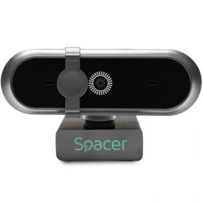 Camera Web SPACER SPWB-CAMFHD-03, rezolutie video Full HD, USB 2.0, Negru