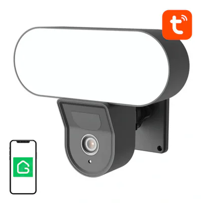 Cameră WiFi inteligentă pentru exterior cu proiector Gosund IPC3, IP65 Tuya