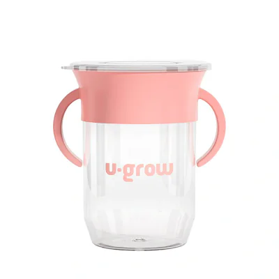 Cana 360 grade cu manere, roz, U-Grow