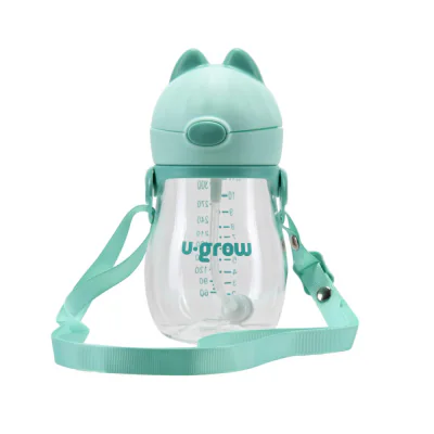 Cana cu pai si curea, tritan 330 ml,  U-Grow