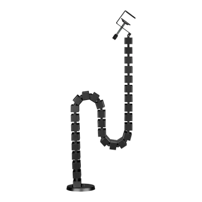 LogiLink Flexible cable channel, Clamp-On version, 1347x129 mm, black