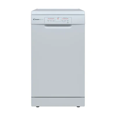 Candy Brava CDPH 2L1049W-01, Freestanding, Slimline (45 cm), White, White, Buttons, 2 basket(s)