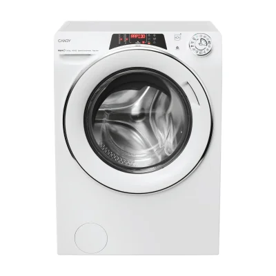 Candy RapidÓ ROW4856DWMCT/1-S, Front-load, Freestanding, White, Left, White, White