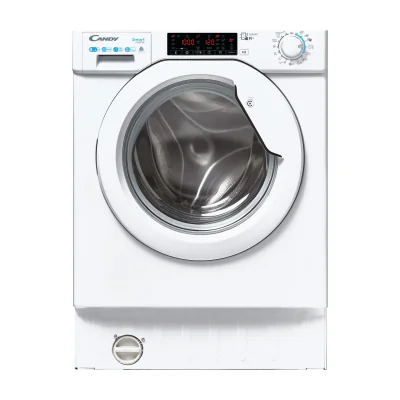 Candy Smart Inverter CBDO485TWME/1-S, Front-load, Built-in, White, Left, White, Rotary