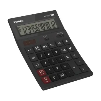 Canon AS1200HB, Desktop, Basic, 12 digits, Battery/Solar, Grey