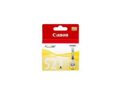 Canon CLI-521Y Yellow Ink Cartridge, Yellow, Pigment-based ink, 1 pc(s), Single pack
