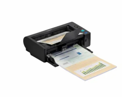 CANON DR-M140II A4 SCANNER, Viteza scanare: 80ipm la 300 dpi Senzor CMOS CIS cu 1 linie, Rezolutie optica: 600 dpi, max; 1200 dpi, Scanare , Simplex / Duplex / Omitere pagini goale / In-folio, Interfata: USB 2.0, Dimensiuni: 313 (l) x 181 (A) x 93 (H