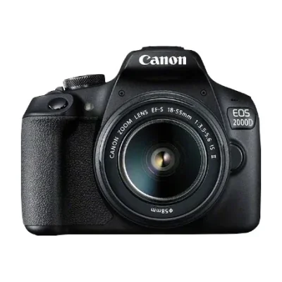 Canon EOS 2000D BK 18-55 IS II EU26, 24.1 MP, 6000 x 4000 pixels, CMOS, Full HD, Black