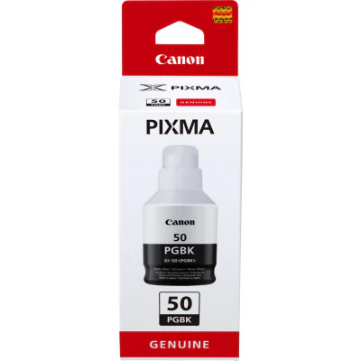 Canon GI-50 PGBK, High Yield, Ink Bottle, Black, Black, Pigment-based ink, 1 pc(s), 6000 pages
