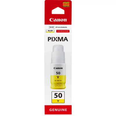 Canon GI-50 Y, High Yield, Ink Bottle, Yellow, Yellow, Pigment-based ink, 1 pc(s), 7700 pages