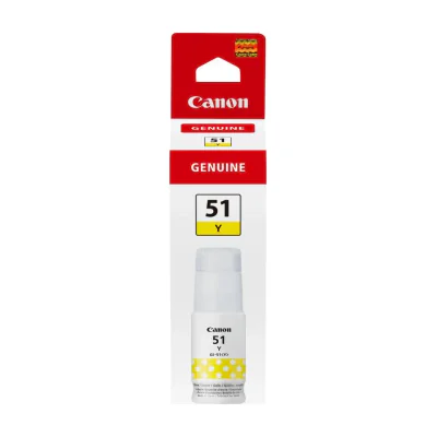 Canon GI-51Y, Ink Bottle, Yellow, Original, Yellow, Canon, PIXMA G1520, G2520, G2560, G3520, G3560, 7700 pages, Inkjet
