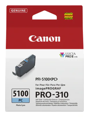 Canon PFI-5100 PC, Photo cyan, 14.4 ml, 1 pc(s), Single pack