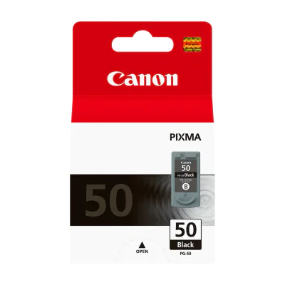 Canon PG-50BK High Yield Black Ink Cartridge, Black, Pigment-based ink, 1 pc(s)