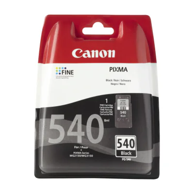 Canon PG-540, Standard Yield, Photo black, Dye-based ink, 1 pc(s), 180 pages