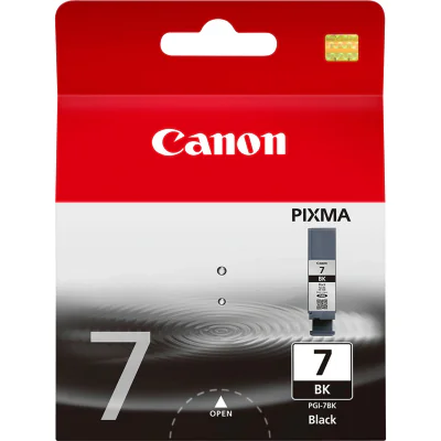 Canon PGI-7BK Black Ink Cartridge, Black, Pigment-based ink, 1 pc(s)