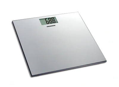Cantar de baie Heinner SoftSilver 180 HBS-180SS, platforma din inox, capacitate maxima: 180kg, display LCD, gradare: 100g, pornire / oprire automata, indicator baterie descarcata, indicator depasire greutate, baterie inclusa: 2xAAA