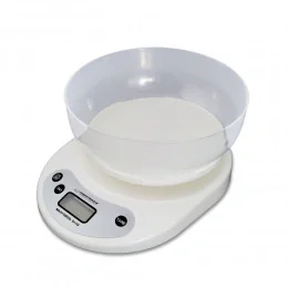 Cantar de bucatarie cu bol Esperanza Coconut EKS007 max 5kg Alb "EKS007"