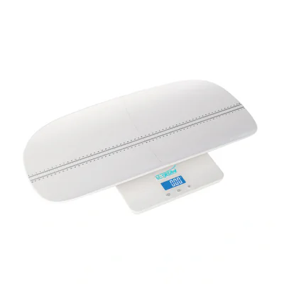 Cantar digital corporal 2in1 pentru bebe si mama, U-Grow, Display LED, Auto off, Functie Tara, 100kg, Alb