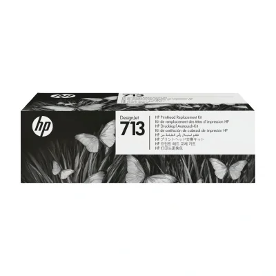 Cap de imprimare HP 713 DesignJet, kit de înlocuire, tehnologie termică inkjet, 4 culori, compatibil cu DesignJet T210, T230, T250, T630, T650